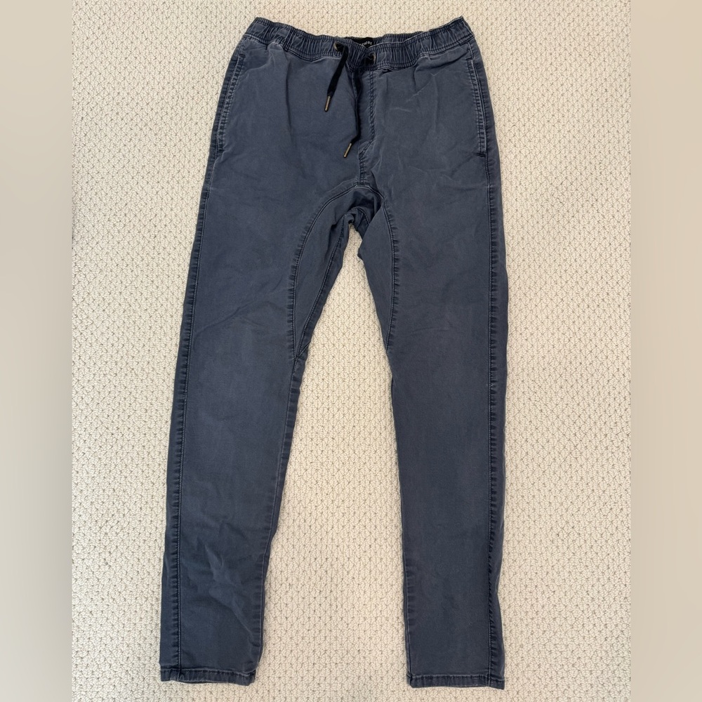 Zanerobe Jogger Pants Men’s Gray Drawstring Elastic Waist Size 32
